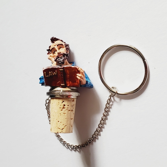 G. Esmond Hand Painted Pewter Bottle Stopper - Lawyer - Picture 2 of 4